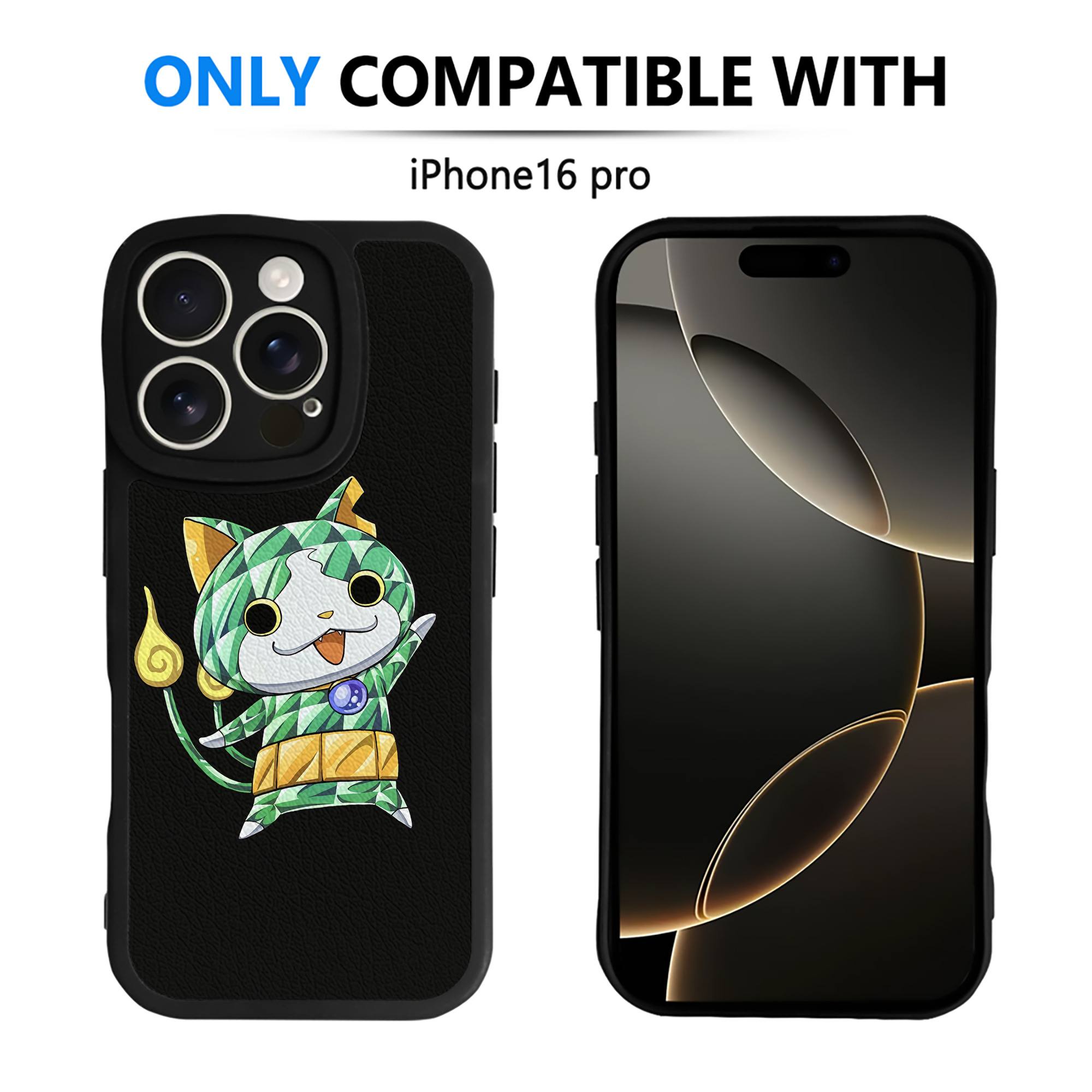 （画像用） 妖怪ウォッチ Yo-kai Watch 【iPhone 16シリーズ対応】シリコンスマホケース（レザー調） 材質：シリコン